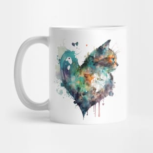 A nice Cat heart drawing Mug